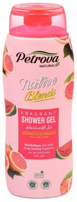 «PETROVA NATURALS» Натуральный гель для душа  «ВИТАМИННЫЙ КОКТЕЙЛЬ - ГРЕЙПФРУТ И АРБУЗ» 240мл