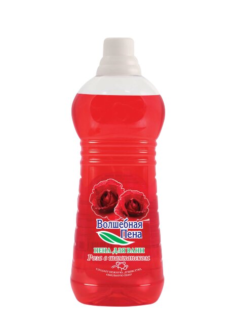 Пена для ванн "Волшебная пена" Роза в шампанском 1,0 л