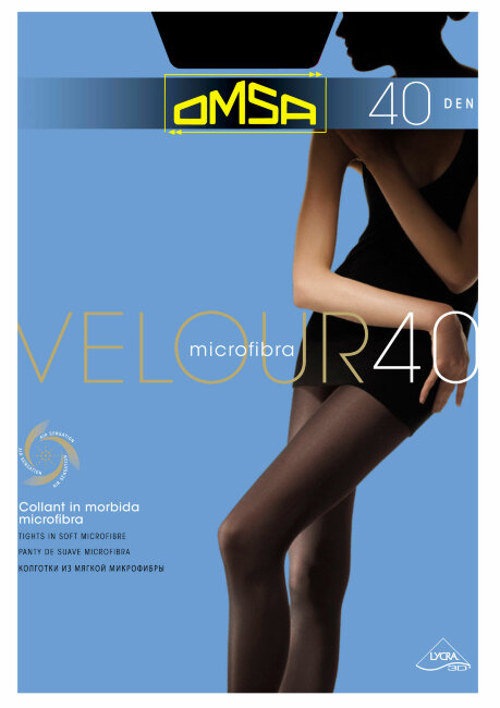 Колготки Omsa Velour 40 Nero (Черный) Колготки Omsa Velour 40 Nero (Черный)