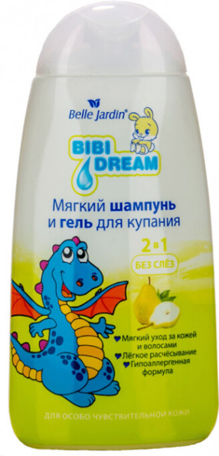 Belle Jardin Bibi Dream мягкий Шампунь и Гель для купания 2в1 Экстракт Алоэ вера + Миндальное масло , Д пантенол 3+ 300мл Belle Jardin Bibi Dream мягкий Шампунь и Гель для купания 2в1 Экстракт Алоэ вера + Миндальное масло , Д пантенол 3+ 300мл