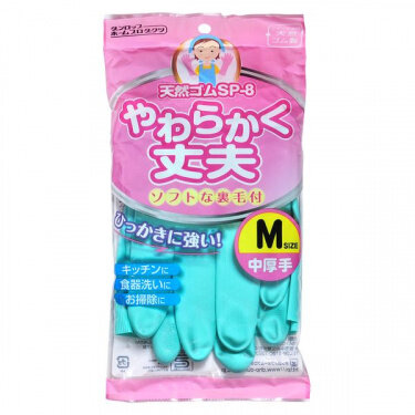 Перчатки хозяйственные средней толщины с хлопковым покрытием зеленые М Перчатки хозяйственные средней толщины с хлопковым покрытием зеленые М