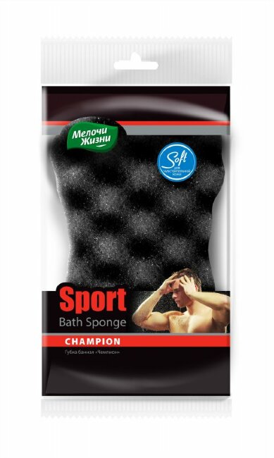 МЖ Губка банная Спорт Чемпион большая 1шт мужская