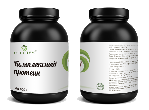 Комплексный растительный протеин, 250 гр, Оргтиум