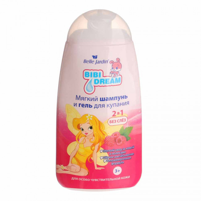 Belle Jardin Bibi Dream мягкий Шампунь и Гель для купания 2в1 3+ 300мл Belle Jardin Bibi Dream мягкий Шампунь и Гель для купания 2в1 3+ 300мл