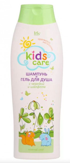 Iris шампунь-гель 2в1 детский с чередой и шалфеем 400мл