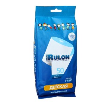Mon Rulon №50 влажная туалетная бумага  детская 