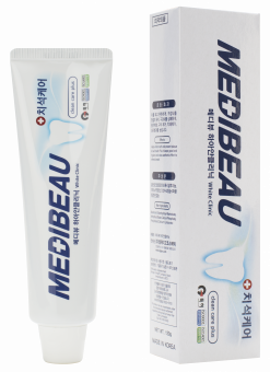 MEDIBEAU Зубная паста White Clinic - White Отбеливающая 120гр MEDIBEAU Зубная паста White Clinic - White Отбеливающая 120гр