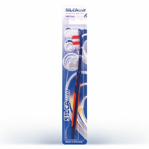 Зубная щетка SILCAMED - жесткая щетина Зубная щетка SILCAMED - жесткая щетина