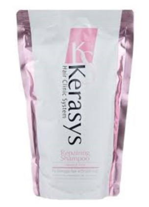 KeraSys Восстанавливающий шампунь для волос Hair Clinic System Repairinng Shampoo / сменная упаковка / 500 мл