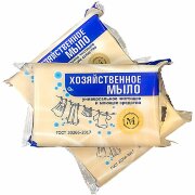 Мыло хозяйственное 200гр 72% в цветной обертке флоупак