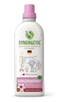 Synergetic кондиционер для белья Миндальное молочко концентрат 1л 