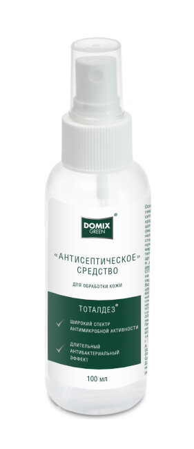 Domix антисептическое средство спрей 100мл СПИРТА>60% Domix антисептическое средство спрей 100мл СПИРТА>60%