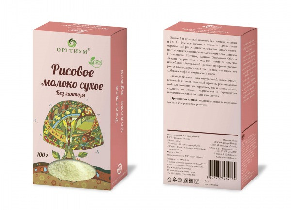 Оргтиум Рисовое молоко сухое 100г Оргтиум Рисовое молоко сухое 100г