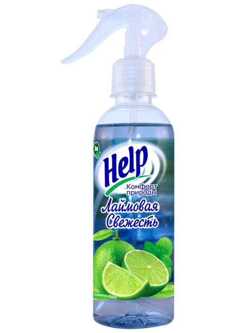 Освежитель воздуха "HELP"  Лаймовая свежесть 345 мл