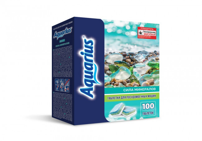 Aquarius Таблетки для ПММ Сила Минералов 100шт Aquarius Таблетки для ПММ Сила Минералов 100шт