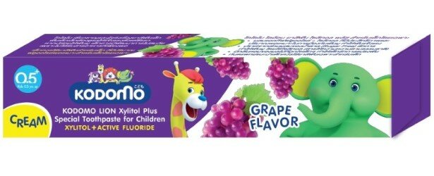 LION Thailand Kodomo паста зубная для детей с 6 месяцев с ароматом винограда, 65 г LION Thailand Kodomo паста зубная для детей с 6 месяцев с ароматом винограда, 65 г