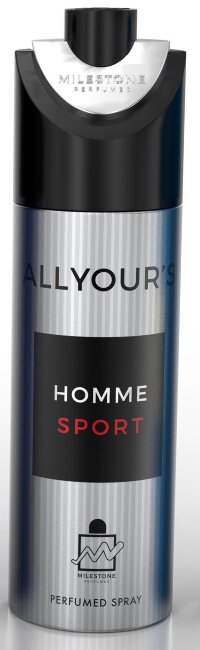 MileStone All Your'S Homme men Sport Парфюмированный Дезодорант-спрей 200мл